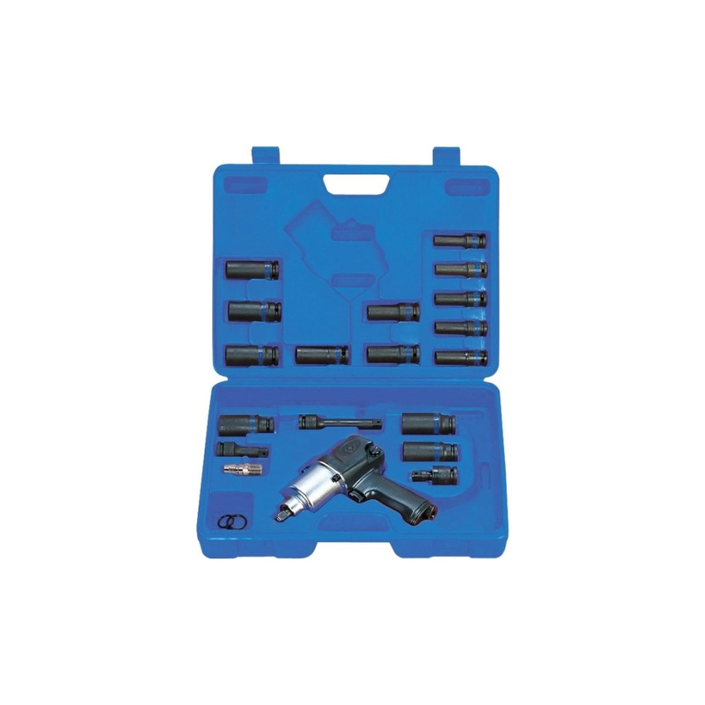 Гайковерт KING TONY пневмо 1/2" 678 Нм з головками подовженими (44118MP) - зображення 1