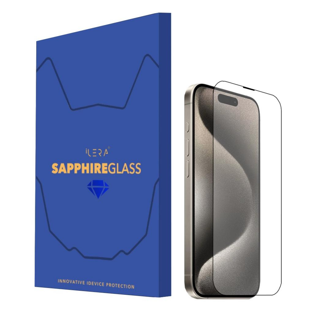 Скло захисне iLera Sapphire Ultra + Glass iPhone 15 Pro (ILSPDL15PR) - зображення 1