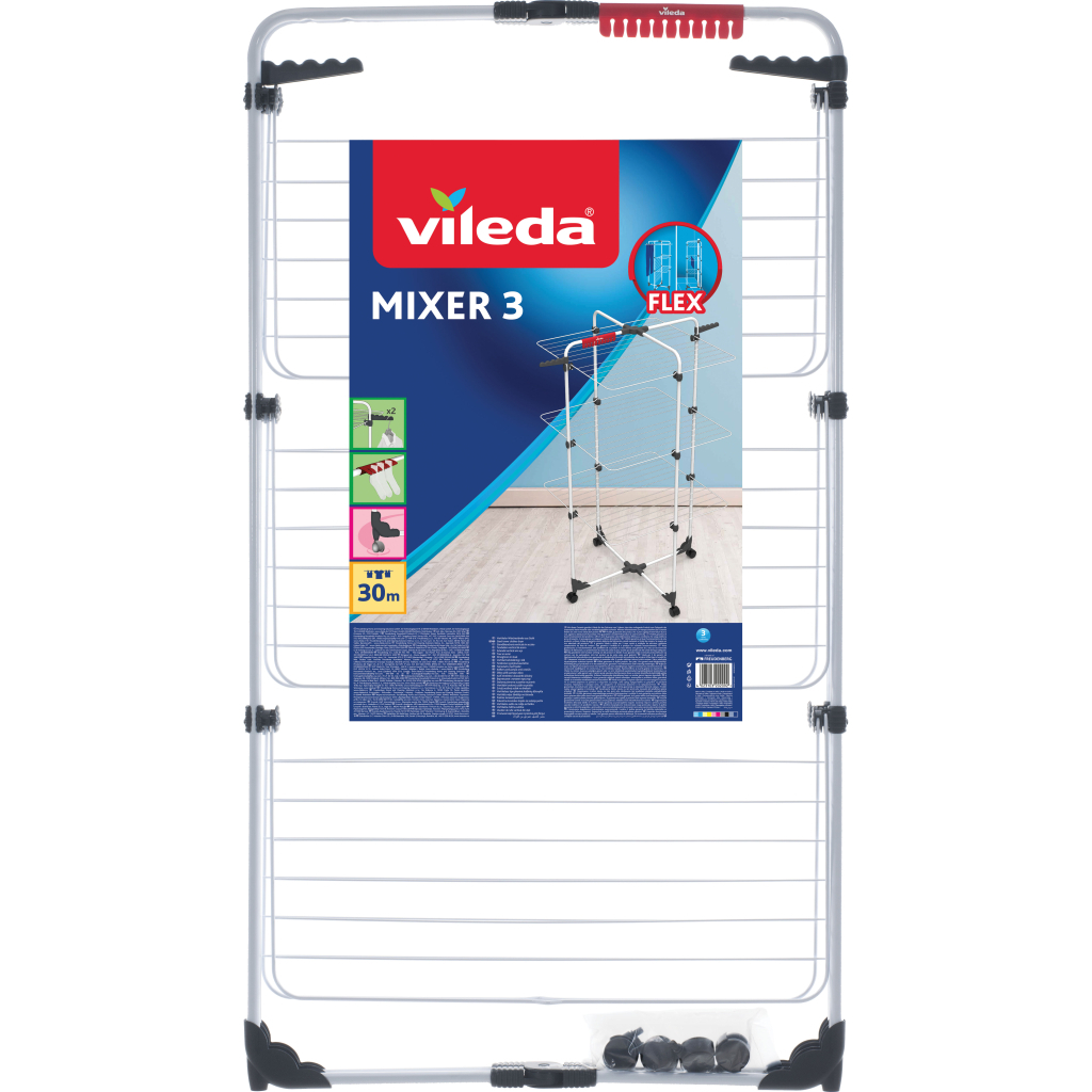 Сушарка для білизни Vileda Mixer 3 Tower Indoor Dryer 30 м (4023103202092) - зображення 2