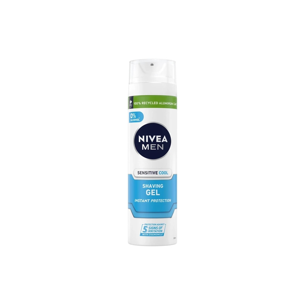 Гель для гоління Nivea Men Instant Protection для чутливої шкіри 200 мл (4005808926015/4005808943630) - зображення 1