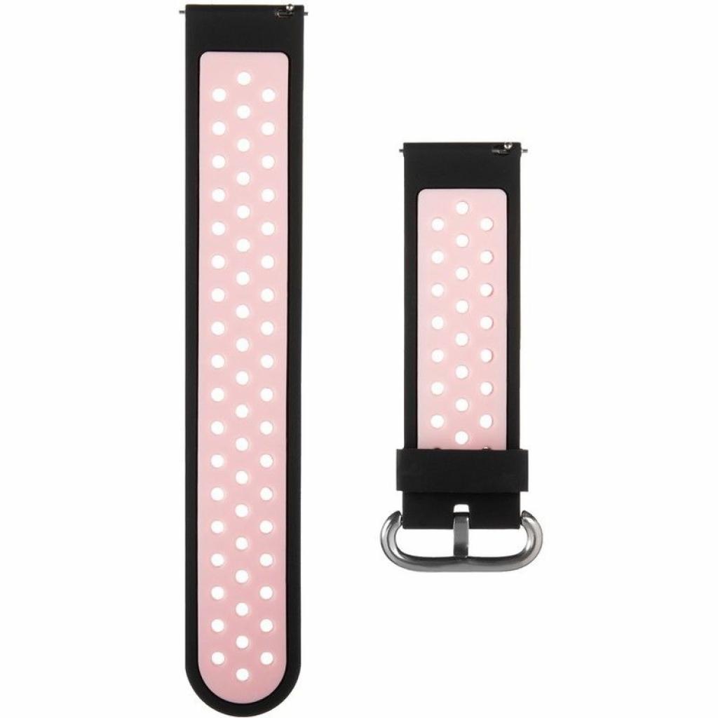 Ремінець до смарт-годинника Gelius Pro for Smart Watch Gelius Pro GP-SW001 (NEO) Black/Pink (00000075276) - зображення 2