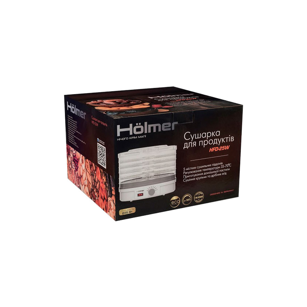Сушка для овочів та фруктів Hölmer HFD-25W - зображення 8