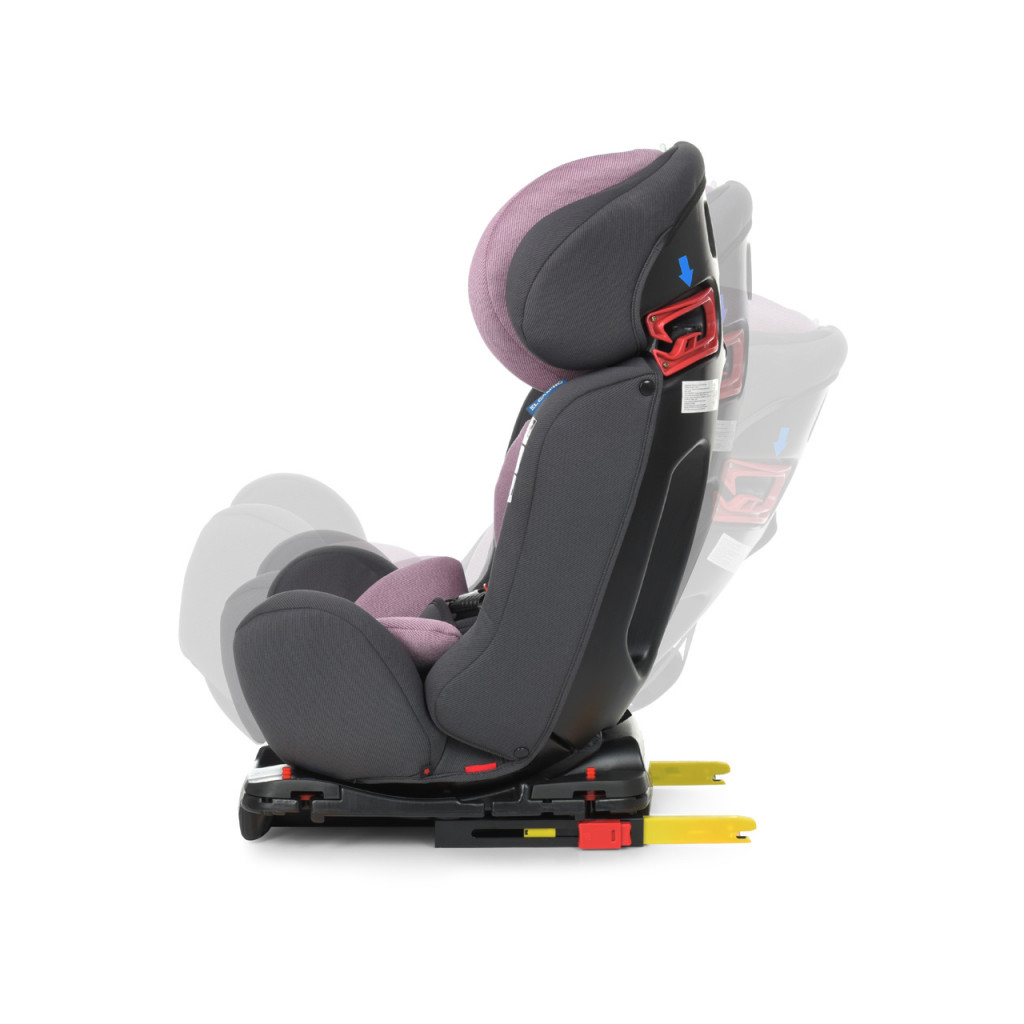 Автокрісло El Camino ME 1041 BRAVO ISOFIX 0-36 кг violet - зображення 5