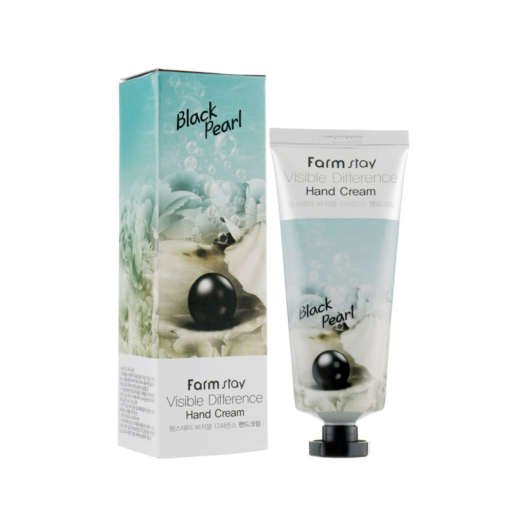 Крем для рук FarmStay Visible Difference Hand Cream Black Pearl З екстрактом чорних перлів 100 г (8809338560086) - зображення 2