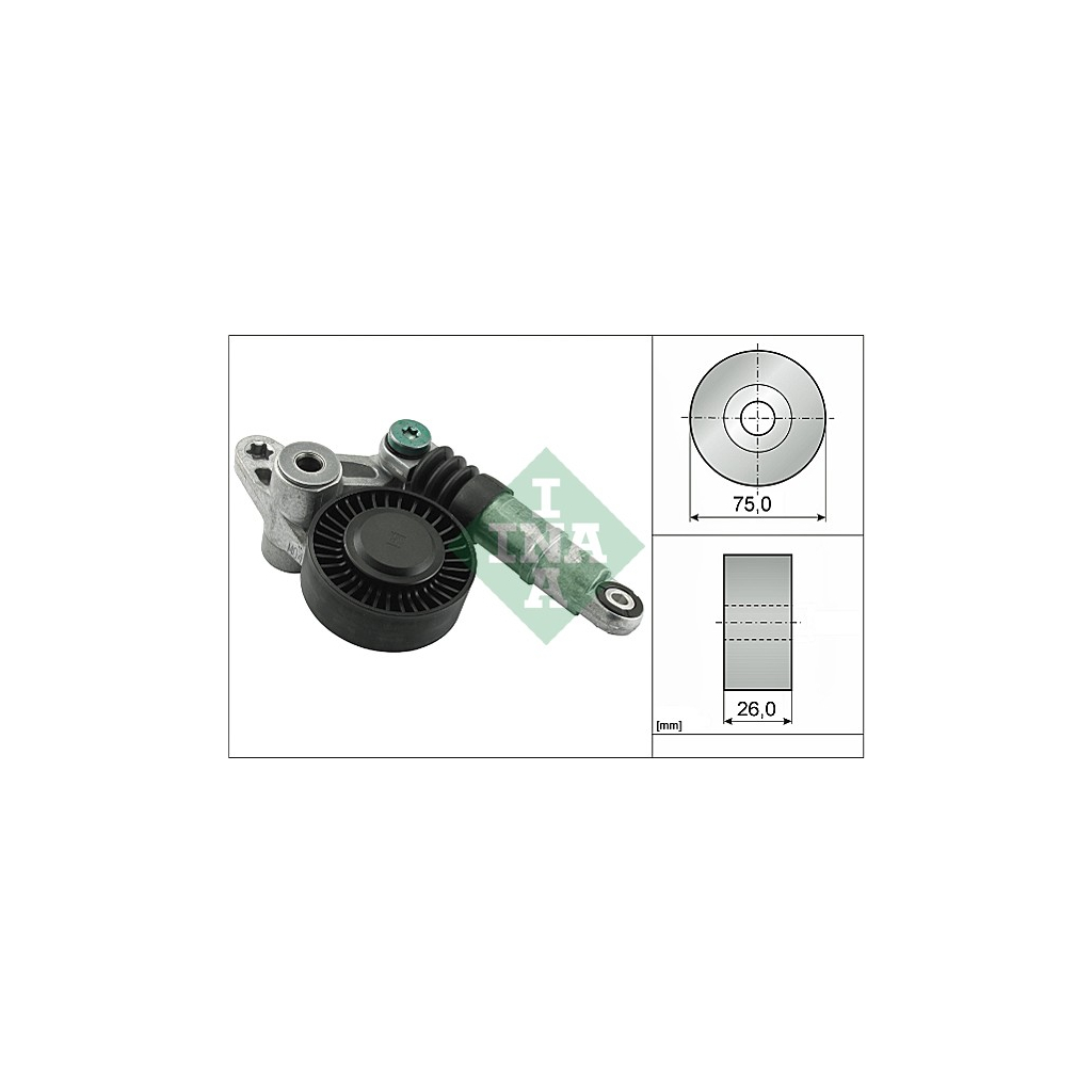 Натягувач ременя з роликом INA 534 0098 10 - зображення 1