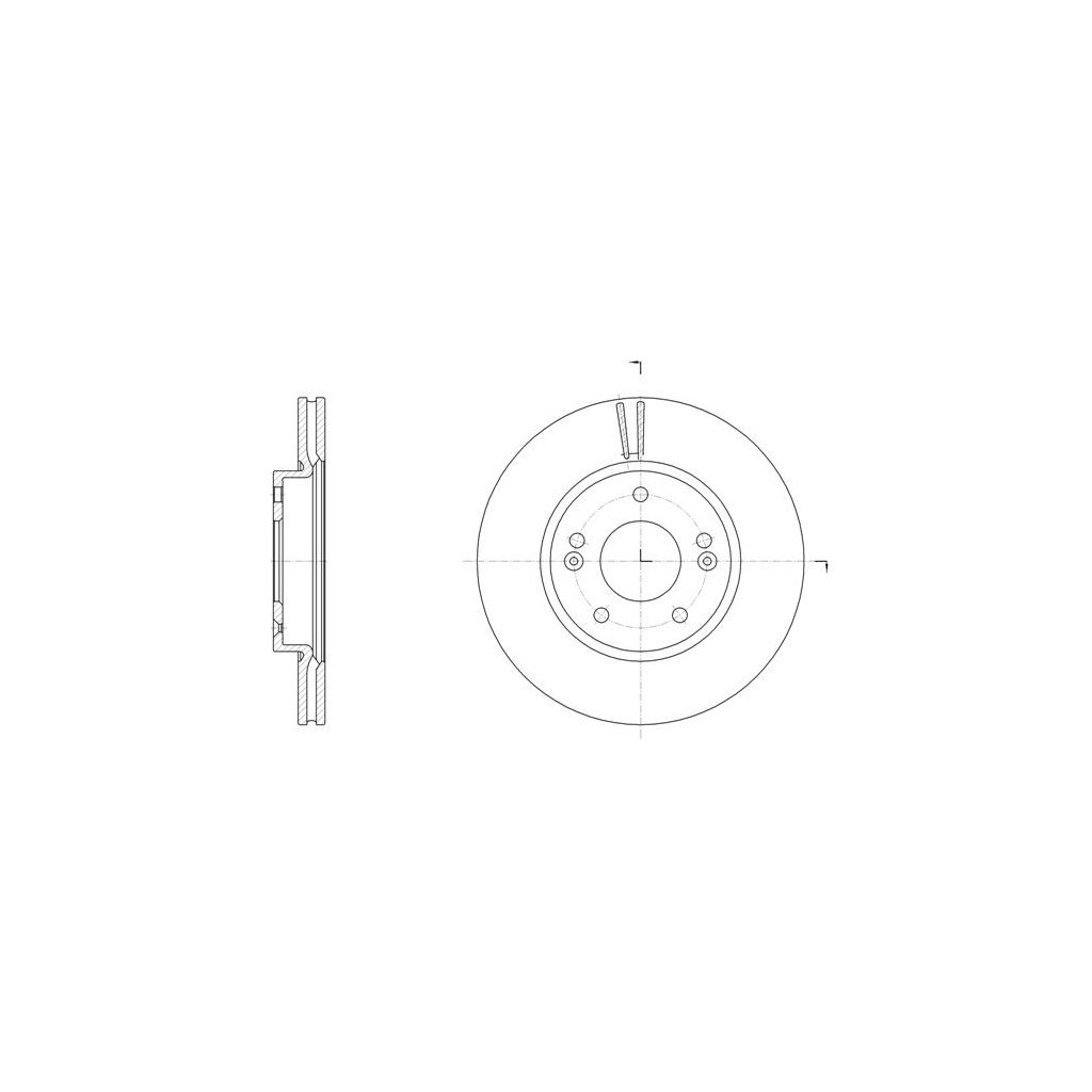 Гальмівний диск REMSA 61507.10 - зображення 1