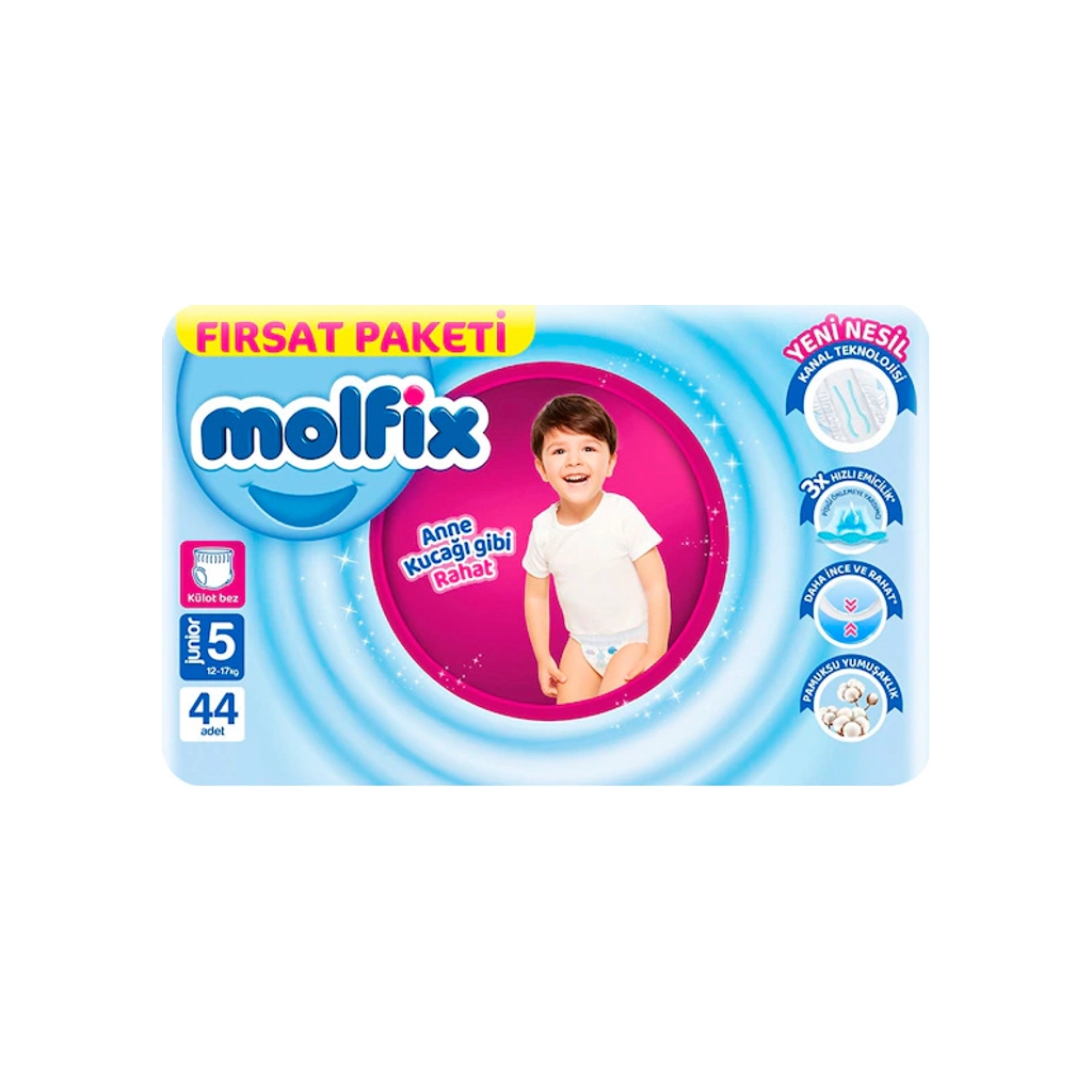 Підгузки Molfix Трусики 5 junior 12-17 кг 44 шт (8690536833276) - зображення 1