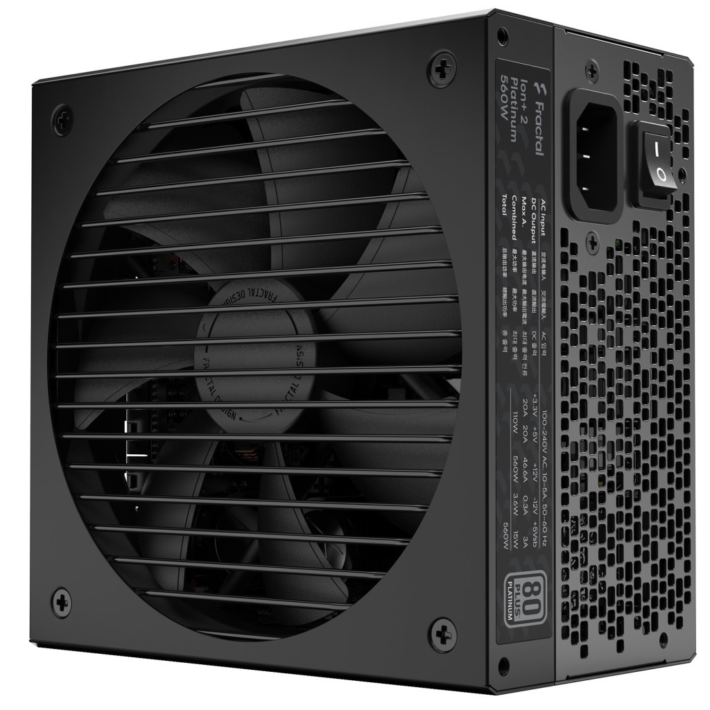Блок живлення Fractal Design 560W Ion + 2 Platinum (FD-P-IA2P-560-EU) - зображення 1