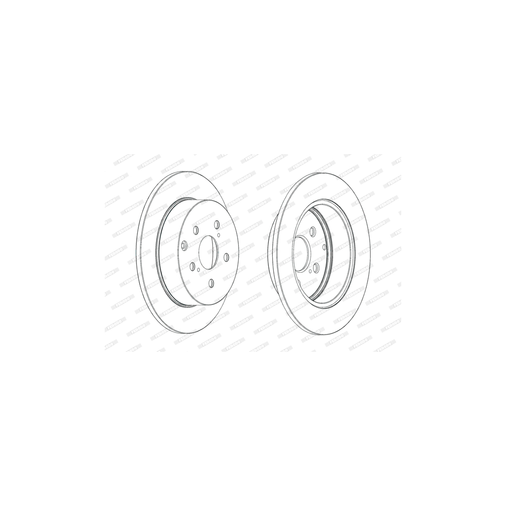 Гальмівний диск FERODO DDF1881C - зображення 1