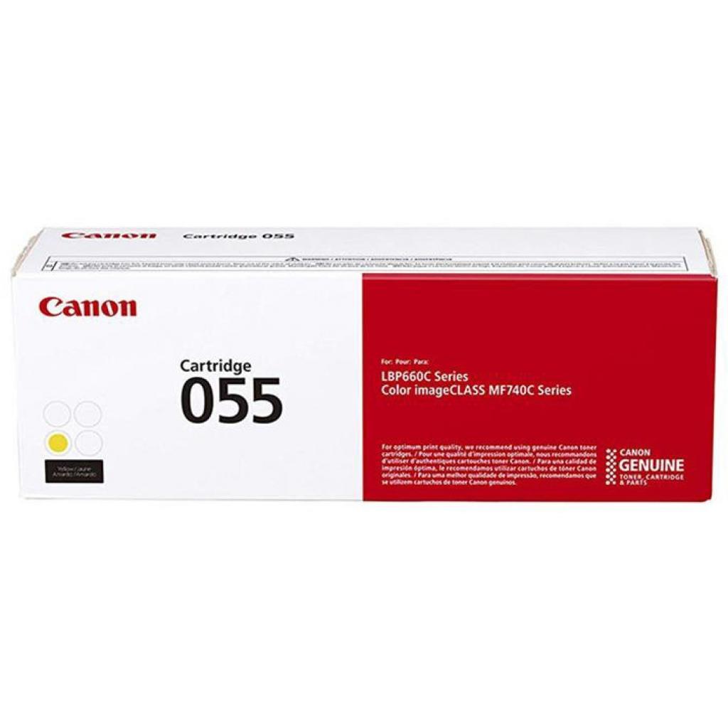 Картридж Canon 055 Yellow 2.1K (3013C002) - изображение 1
