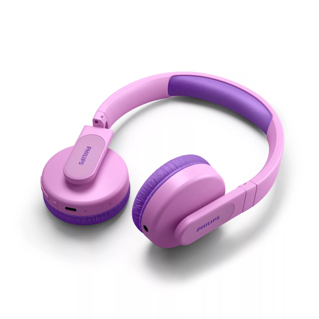 Навушники Philips Kids TAK4206 On-ear Colored light panels Wireless Pink (TAK4206PK/00) - зображення 12