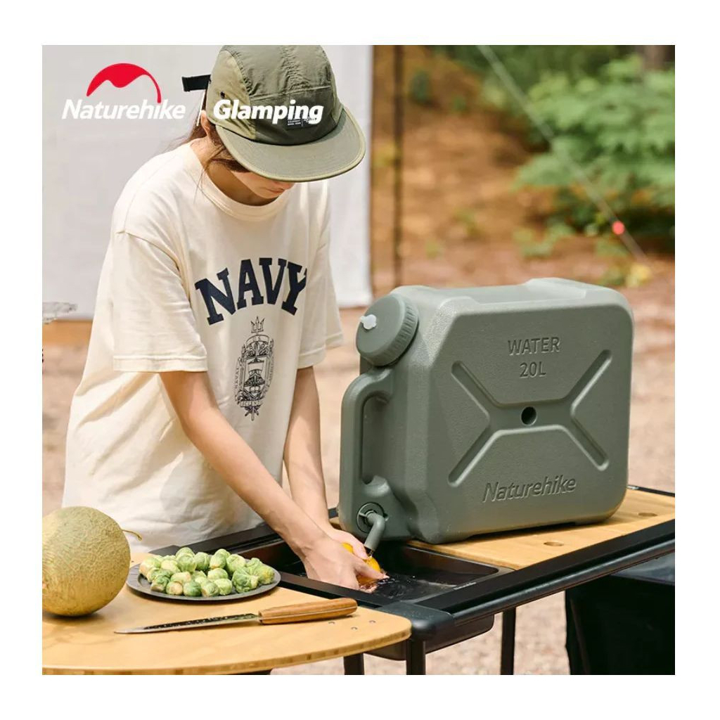 Каністра для води Naturehike CNH22CJ018 20 літрів коричнева (6927595753262) - зображення 11