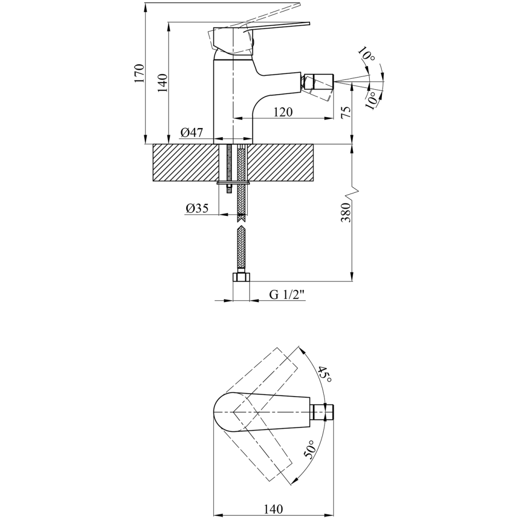 Змішувач Kroner Enzo-C020 - изображение 7