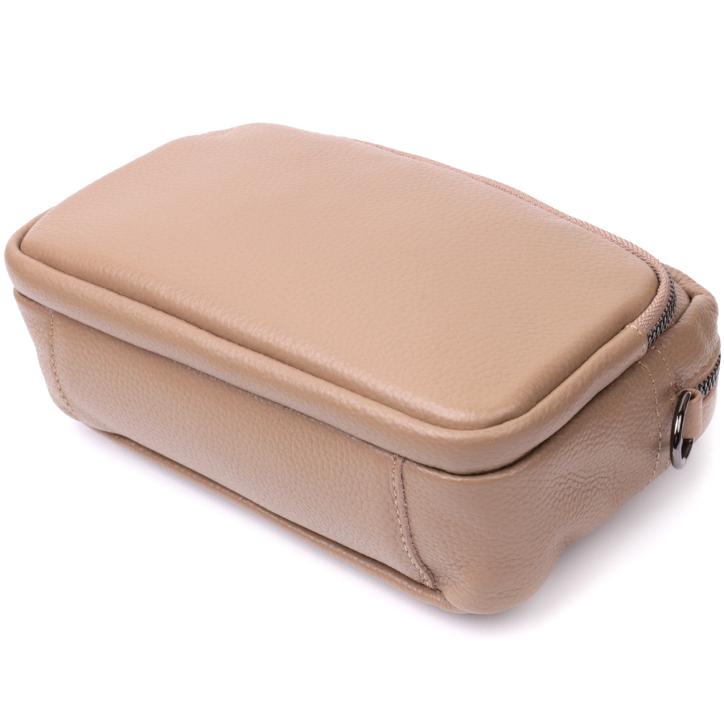 Сумка Vintage Жіноча крос-боді з натуральної шкіри Бежева (22293) - зображення 3