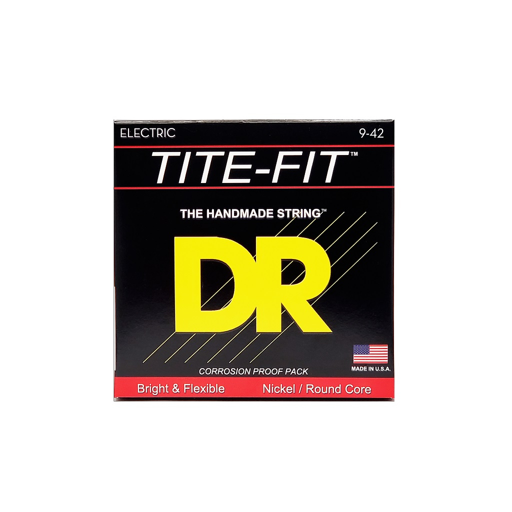 Струни для гітари DR Strings TITE-FIT Electric - Light (09-42) (LT-9) - зображення 1
