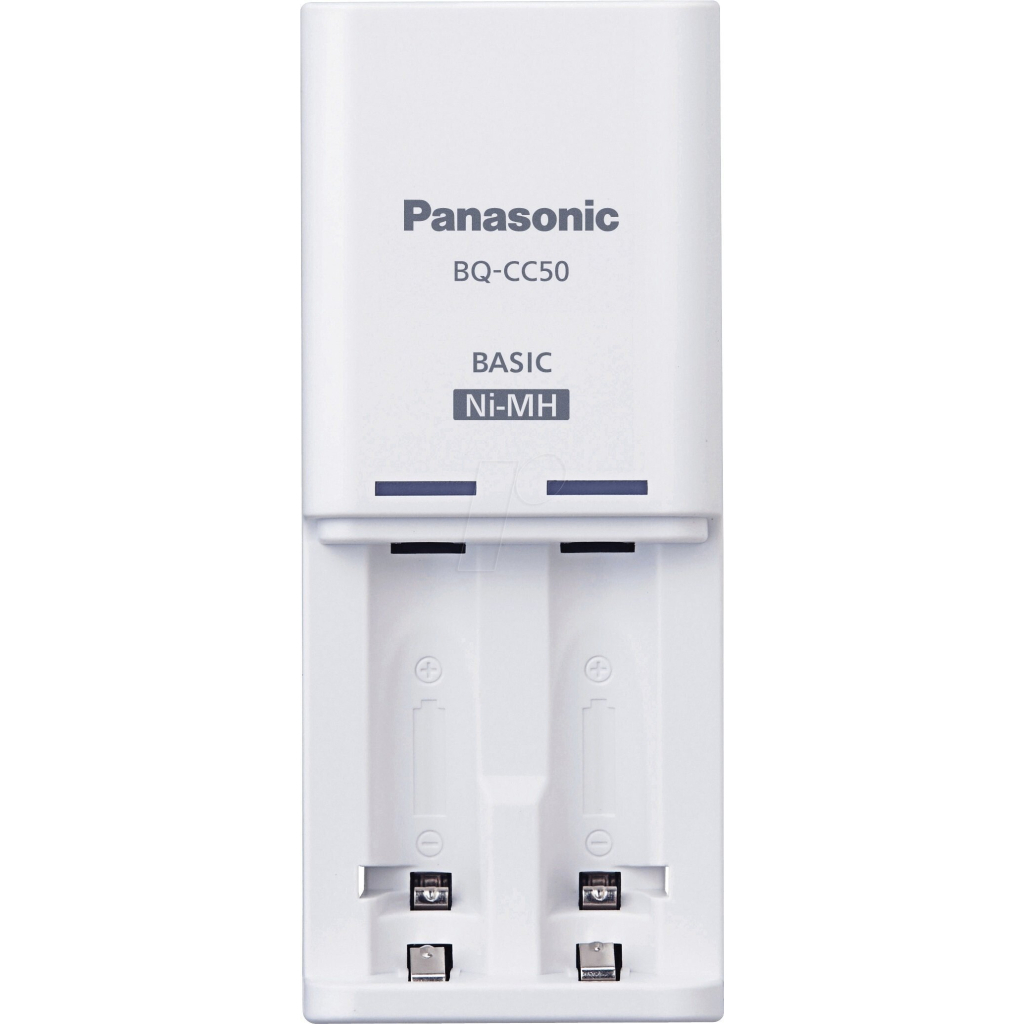 Зарядний пристрій для акумуляторів Panasonic Compact Charger + Eneloop 2AA 2000 mAh (K-KJ50MCD20E) - изображение 1