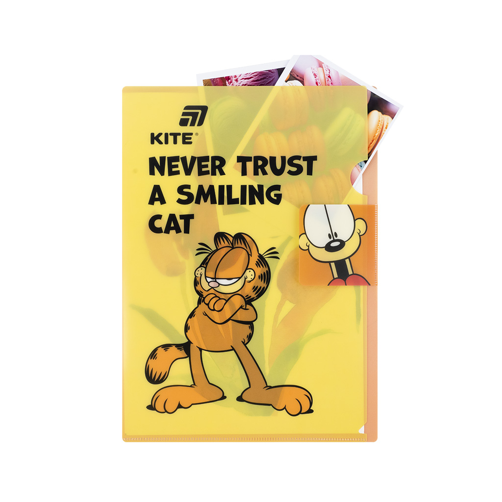 Папка - куточок Kite із клапаном A4 Garfield (GF25-248-1) - изображение 4