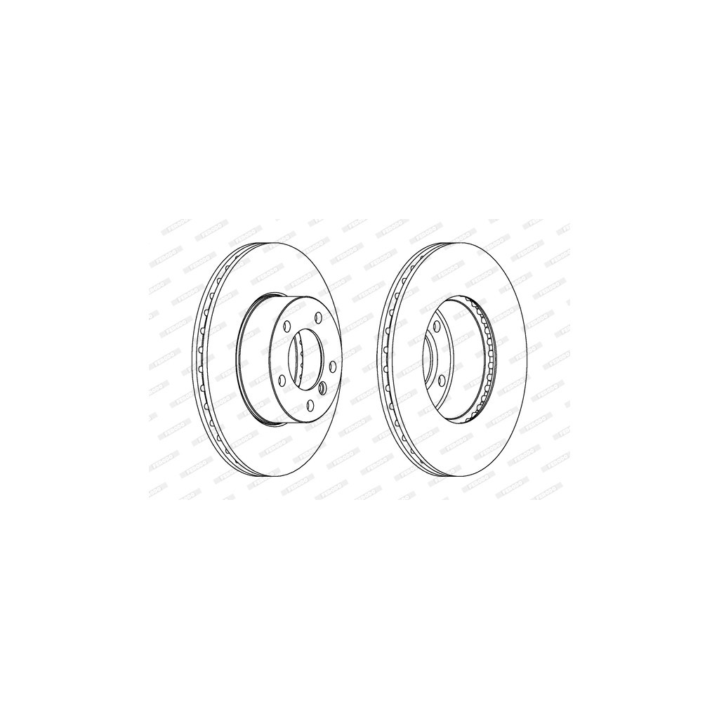 Гальмівний диск FERODO DDF1536 - зображення 1