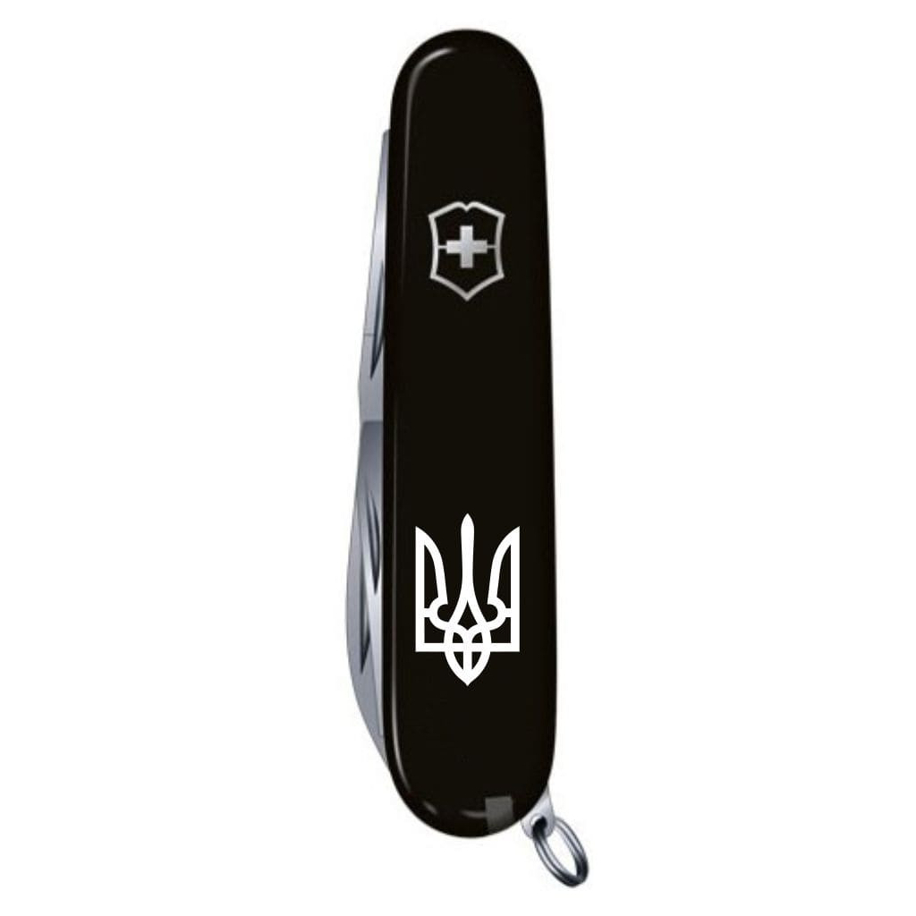 Ніж Victorinox Climber Ukraine Black "Тризуб" (1.3703.3_T0010u) - зображення 6