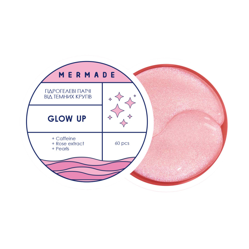 Патчі під очі Mermade Glow Up Освітлювальні гідрогелеві 60 шт. (4820241302178) - изображение 1