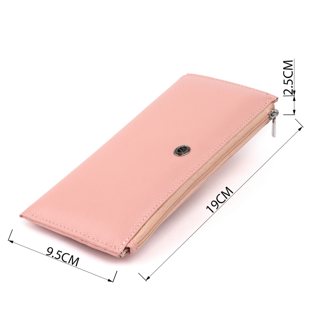 Гаманець ST Leather Зі шкіри Рожевий (19325) - зображення 3