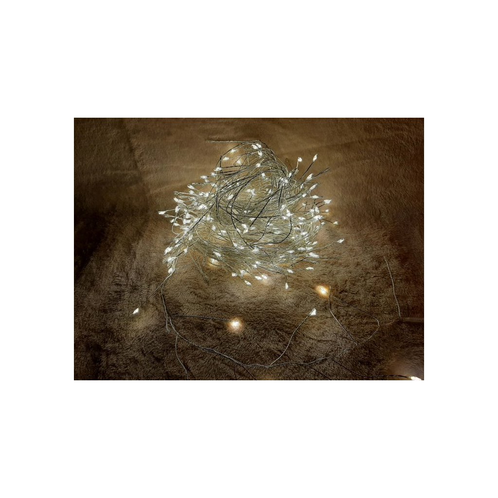 Гірлянда Luca Lighting кластер срібна струна, 15 м, теплий білий (8718861852677) - зображення 3
