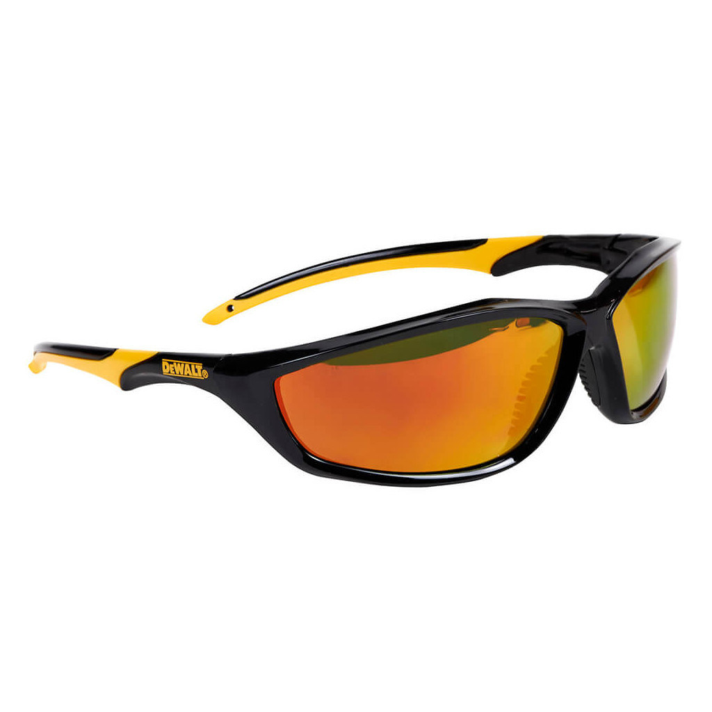 Захисні окуляри DeWALT Router, кольорові дзеркальні, полікарбонатні, з подвійними дужками (DPG96-FD) - зображення 1