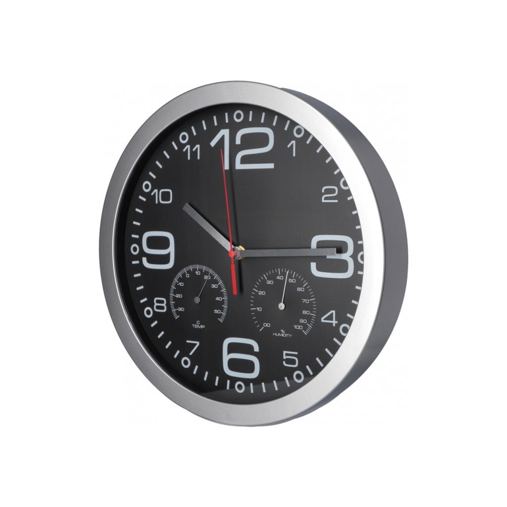 Настінний годинник Optima CHRONO з термометром (O52082) - зображення 2