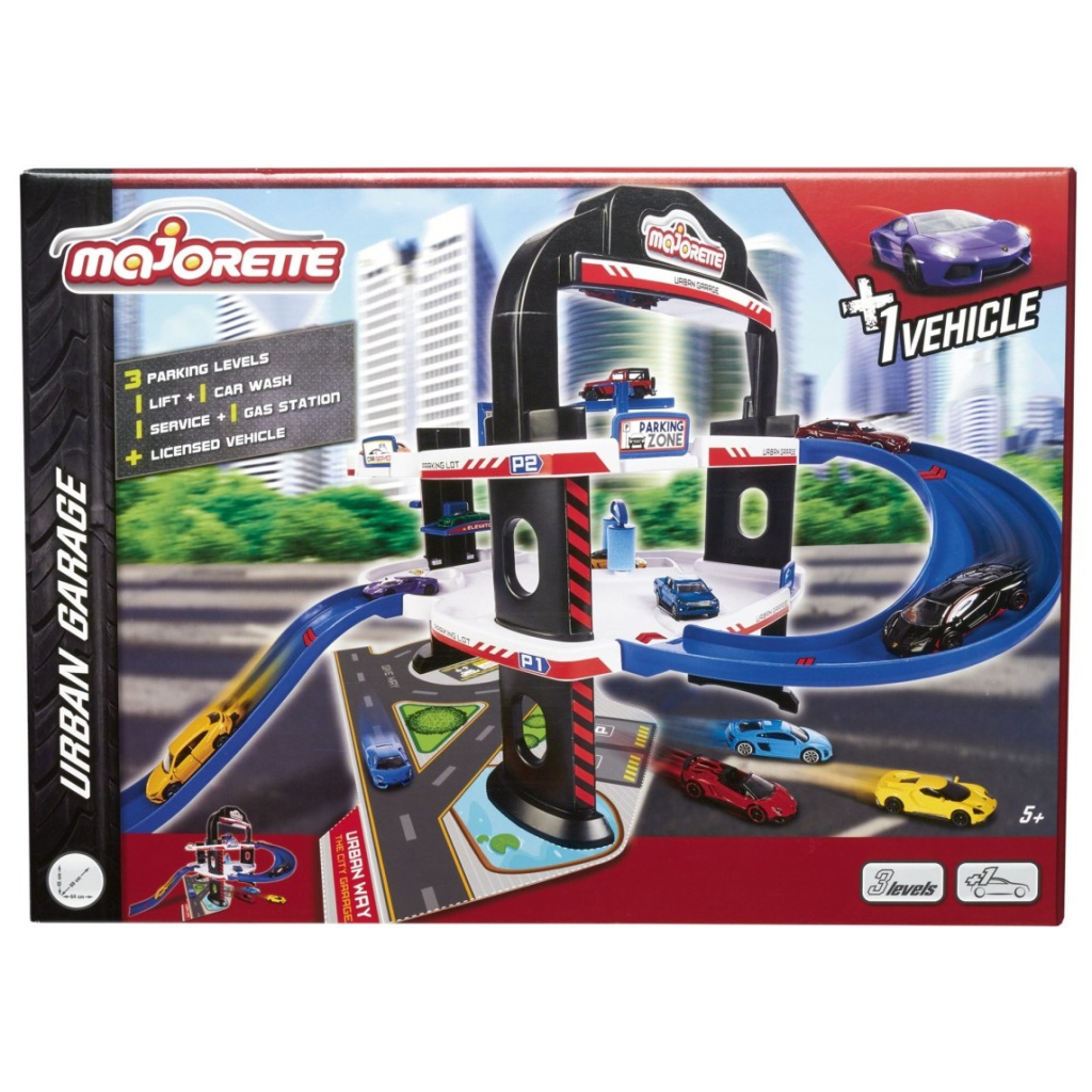 Ігровий набір Majorette Креатикс. Міський гараж 3 поверхи, 1 машинка (2059985) - зображення 4