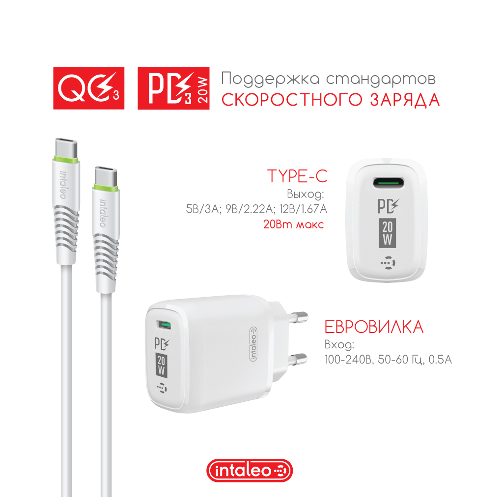 Зарядний пристрій Intaleo TCGQPD120T (1283126509988) - зображення 4