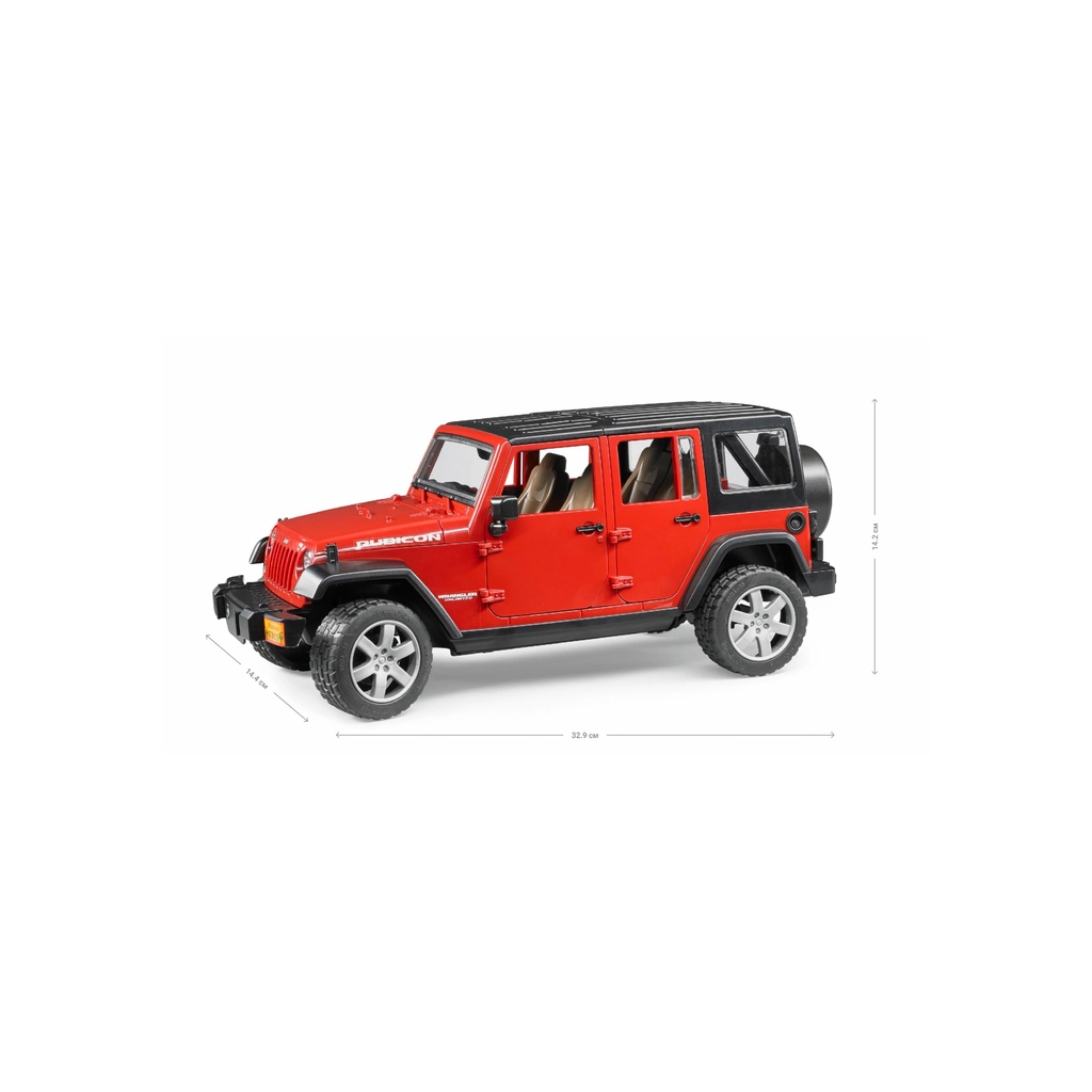 Спецтехніка Bruder джип Wrangler Unlimited Rubicon, М1: 16 (02525) - зображення 2