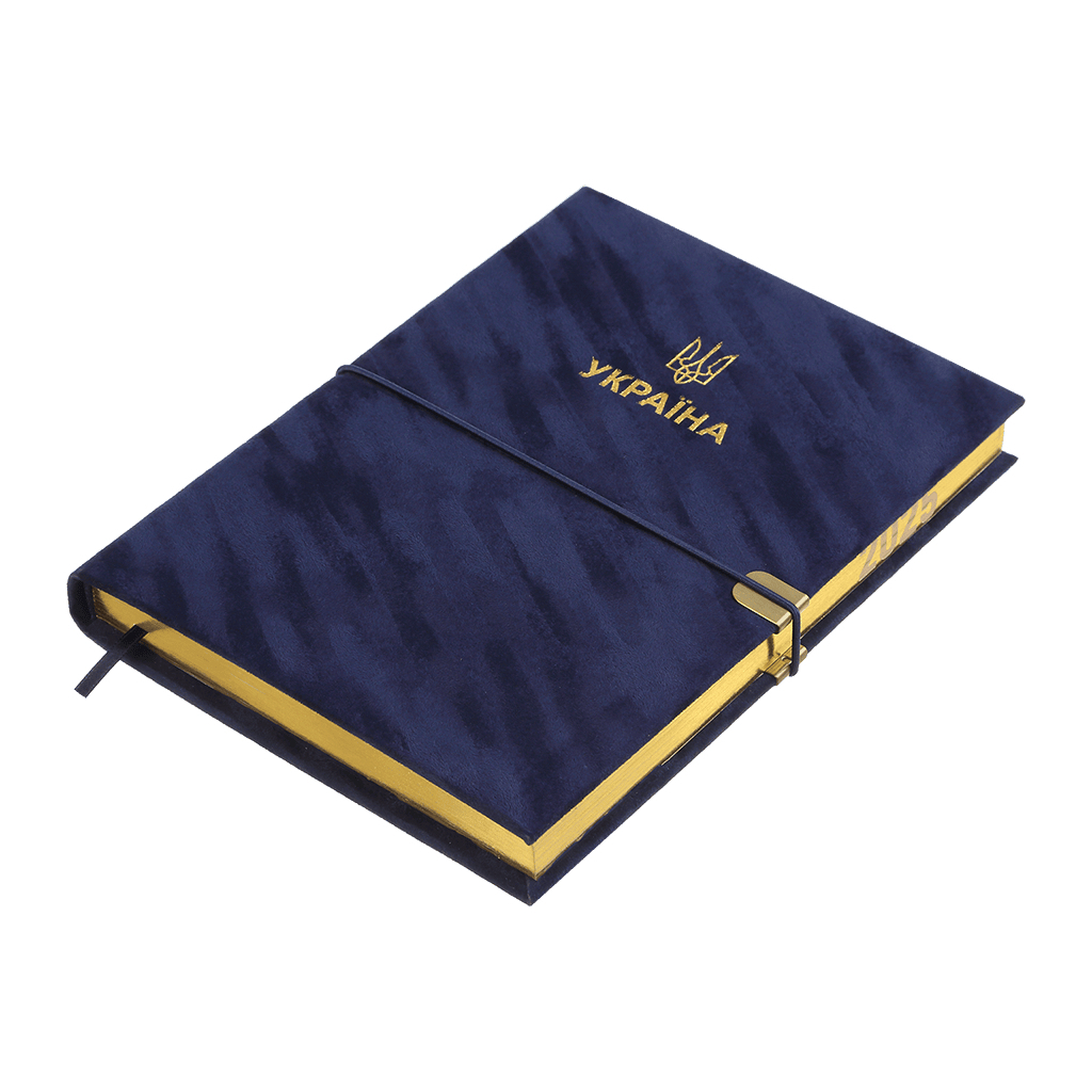 Тижневик Buromax датований 2025 PATRIOT VELOUR, А5 синій (BM.21133-02) - изображение 2
