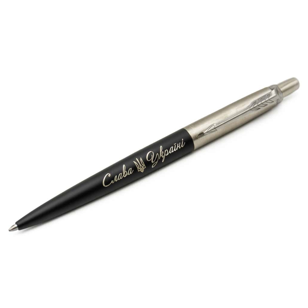 Ручка кулькова Parker JOTTER 17 UKRAINE Bond Street Black CT BP Трезубец Слава Україні (16232_T203w) - зображення 3