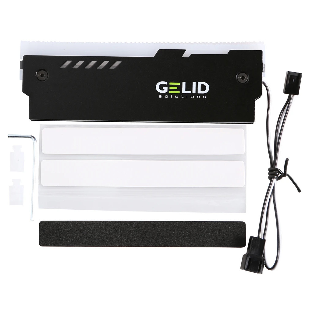 Охолодження для пам'яті Gelid Solutions Lumen RGB RAM Memory Cooling Black (GZ-RGB-01) - изображение 2