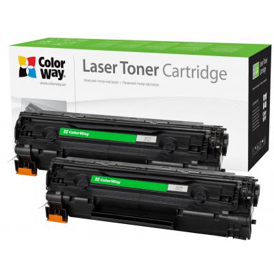 Картридж ColorWay для HP LJ P1005 (CB435AF/CB436A/CE285A) Can. 712/725 DUAL PACK (CW-H435/436FM) - зображення 1