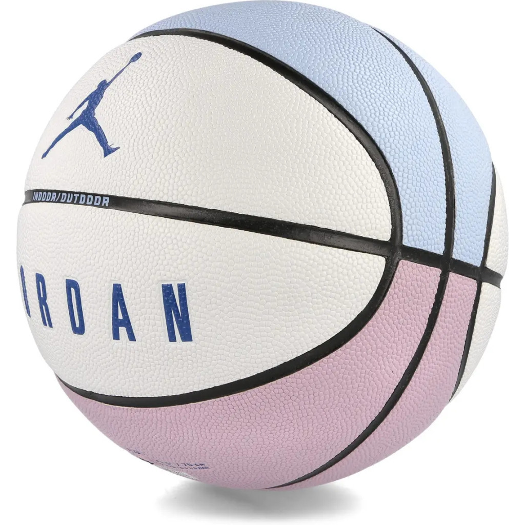 М'яч баскетбольний Nike Jordan Ultimate 2.0 8P Deflated J.100.8254.421.07 Уні 7 Блідо-блакитний/Бузковий/Білий (887791423436) - зображення 3
