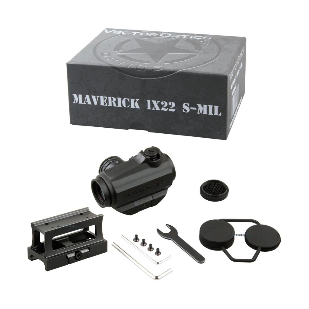 Коліматорний приціл Vector Optics Maverick 1x22 Red Dot Scope S-MIL (SCRD-41) - зображення 11