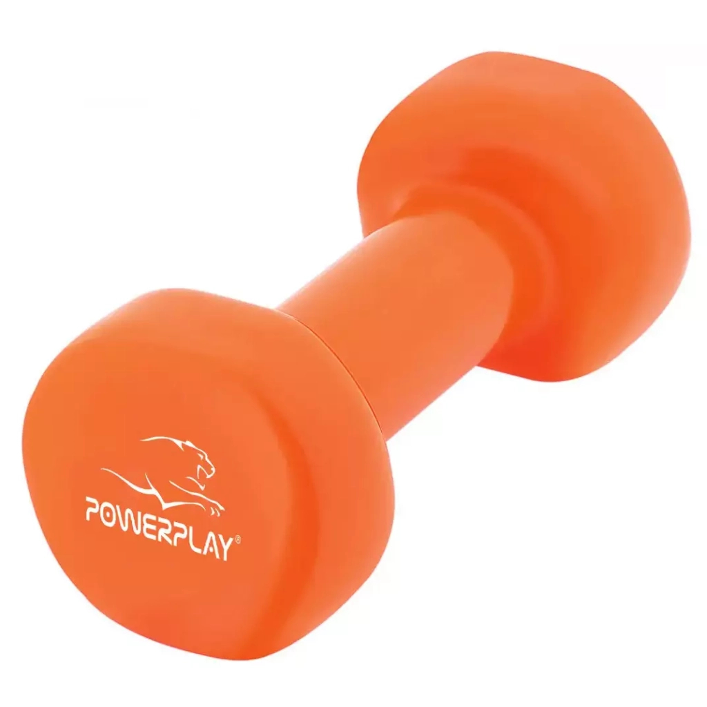 Гантель PowerPlay 4125 Achilles 4 кг Помаранчева (PP_4125_4kg) - зображення 2