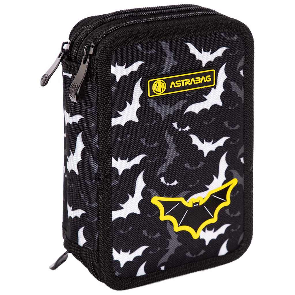 Пенал Astrabag AC31 Night bats з наповненням, 46 предметів (503022018) - зображення 2