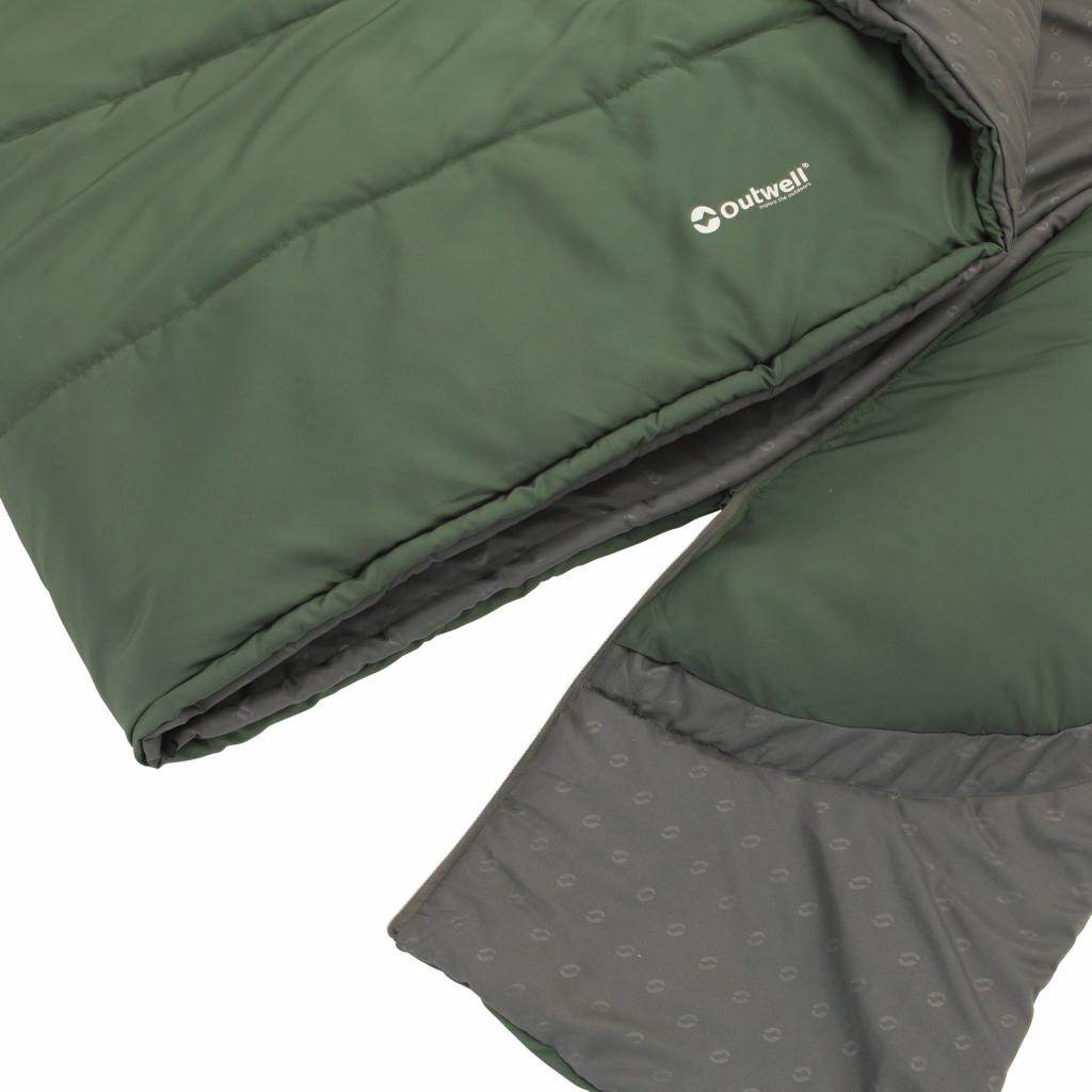 Спальний мішок Outwell Contour Lux XL Reversible/-1°C Green (Right) (928320) - зображення 4