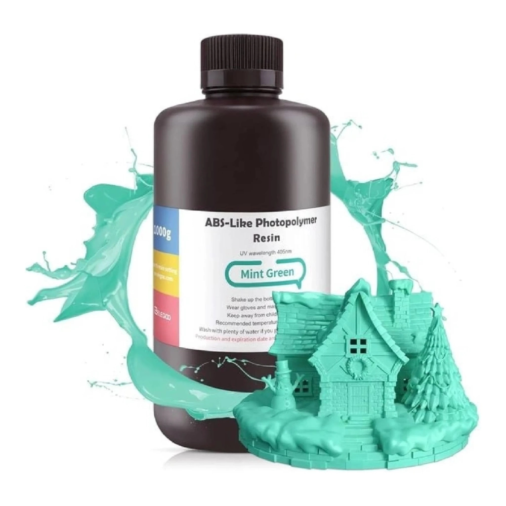 Фотополімерна смола ELEGOO Resin, ABS-like 1кг, green mint (50.103.0022) - зображення 1