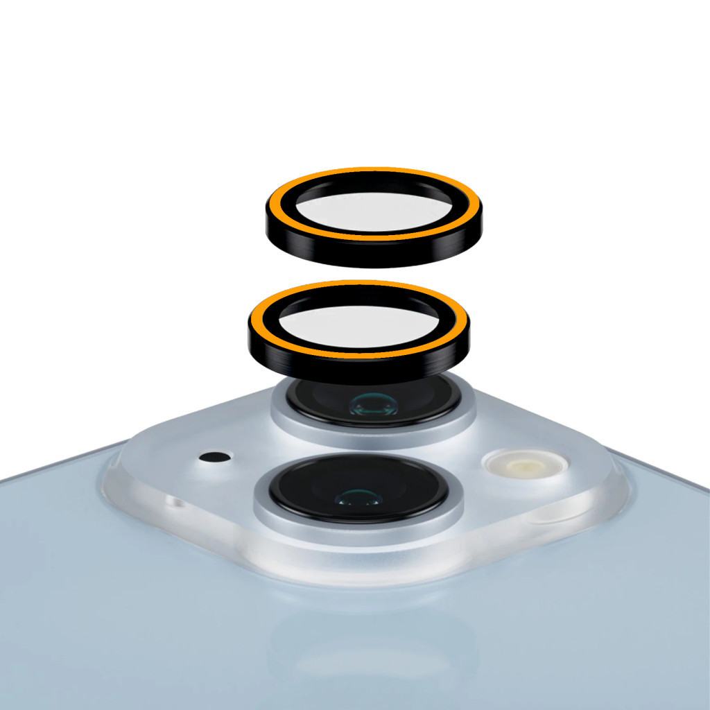 Скло захисне Armorstandart for Camera AR iPhone 15 / 15 Plus Orange (ARM76133) - зображення 1