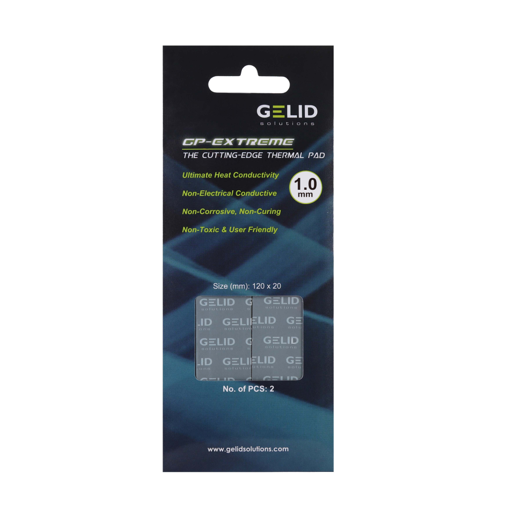 Термопрокладка Gelid Solutions GP-Extreme 120x20x1.0 mm 2шт (TP-VP05-B) - зображення 3
