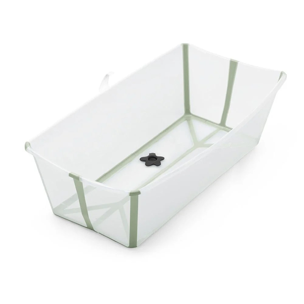 Ванночка Stokke Flexi Bath XL Складна Прозора Зелена (535904) - зображення 1