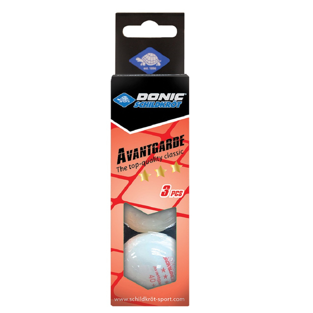 М'ячик для теніса Donic Advantgarde 3* 40+ 3шт (608334-40+) - зображення 3