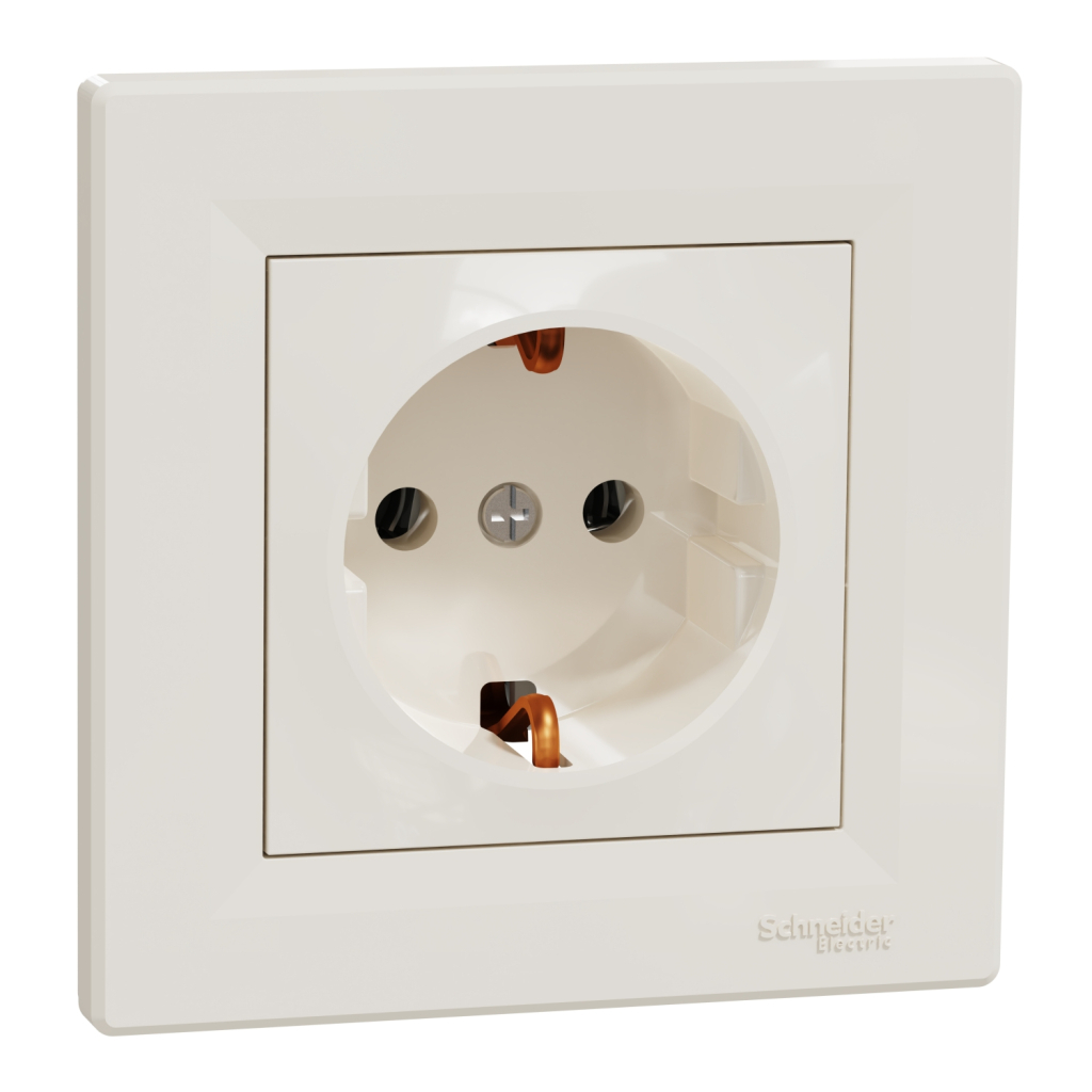 Розетка Schneider Electric ASFORA крем (EPH2900123) - изображение 2