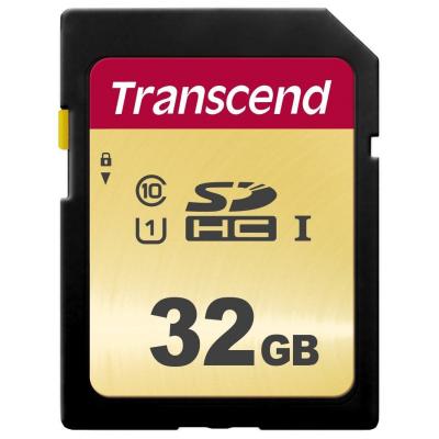 Карта пам'яті Transcend 32GB SDHC class 10 UHS-I U1 (TS32GSDC500S) - зображення 1