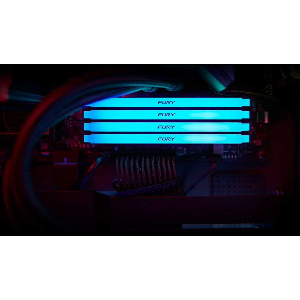 Модуль пам'яті для комп'ютера DDR4 16GB (2x8GB) 3200 MHz Beast RGB Kingston Fury (ex.HyperX) (KF432C16BB2AK2/16) - зображення 5