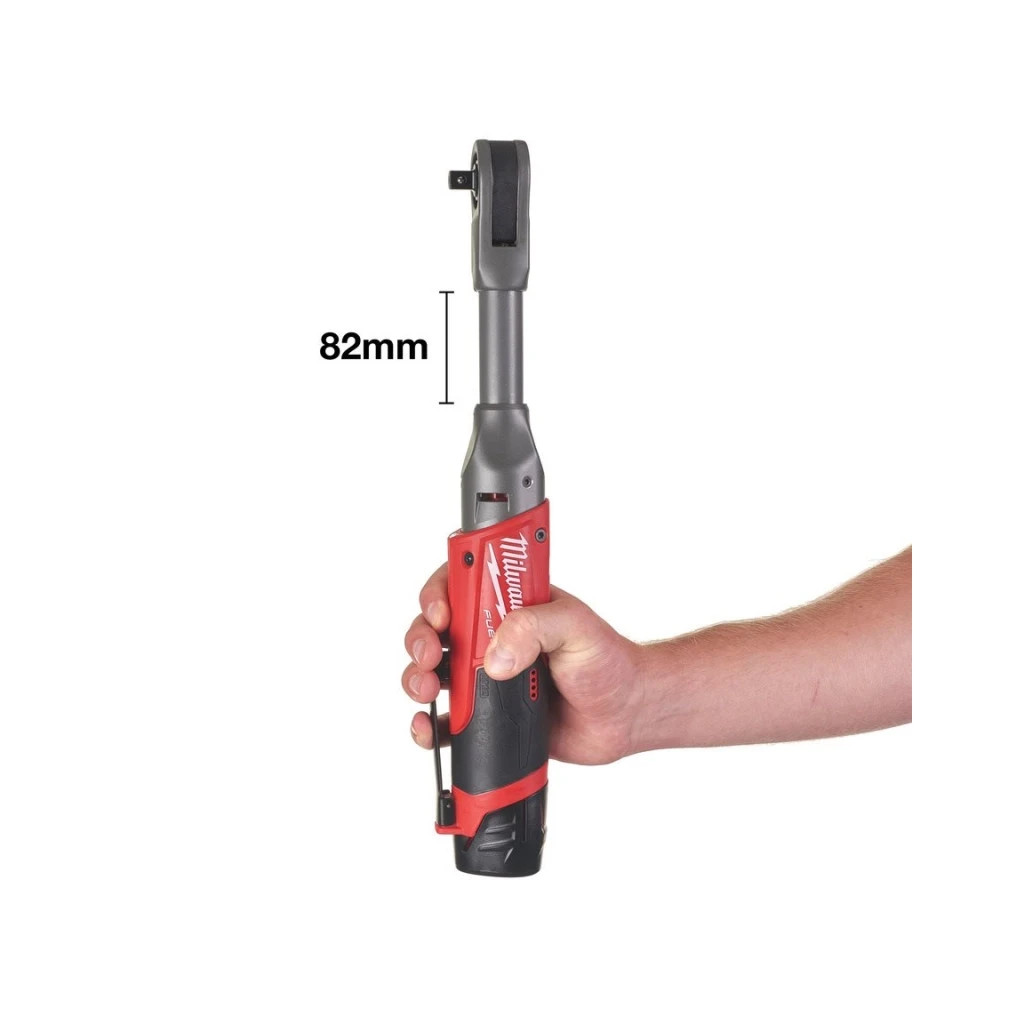 Гайковерт Milwaukee кутовий подовжений 3/8" M12 FIR38LR-0, 75Нм (без АКБ та ЗП) (4933471500) - изображение 2