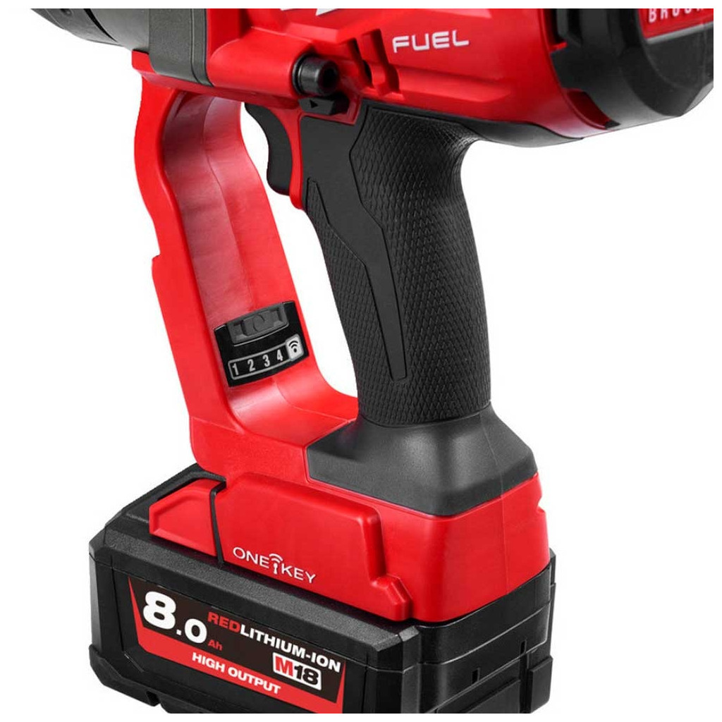 Гайковерт Milwaukee високомоментний 1"2400 Нм M18 FUEL з фіксацією кільцем ONE-KEY (4933459733) - изображение 3